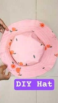 Cute Bucket Hat Sewing Tutorial | Easy Summer Hat for Girls | Beginner Sewing #shorts #craftideas