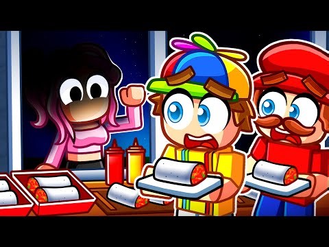 Working at a SCARY FOOD TRUCK in Roblox!