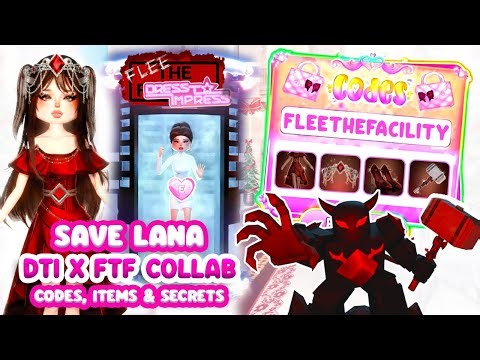 🔴 How to get ALL Secret FLEE THE FACILITY X Dress to Impress COLLAB Items Tutorial