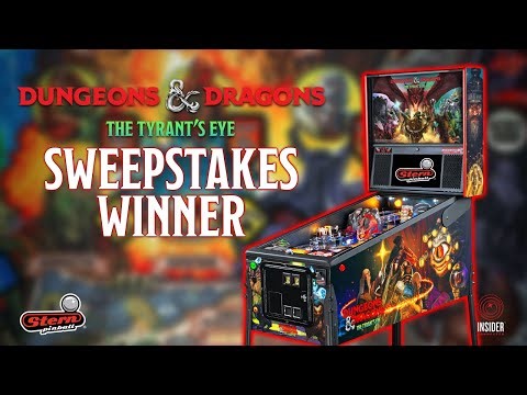 DUNGEONS & DRAGONS The Tyrant's Eye Pinball Sweepstakes Winner: Matthew