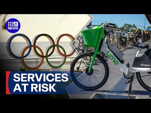 Fears Queensland's controversial e-mobility laws could impact the 2032 Olympics | 9 News Australia