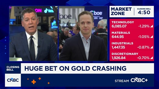 Investors bet on gold crashing
