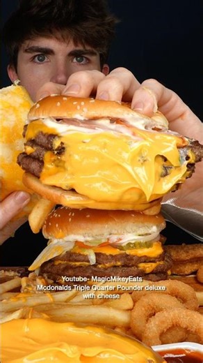 GIANT Chipotle Burritos + GIANT Big Mac Burgers?! #asmr #mukbang