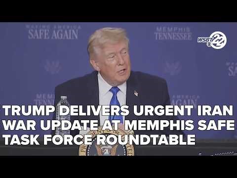 Trump delivers urgent Iran war update at Memphis Safe Task Force Roundtable
