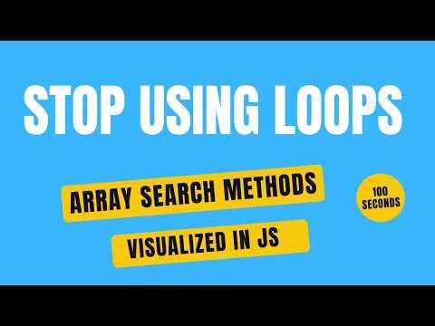Stop Using Loops! Master JavaScript Array Search Methods Visually