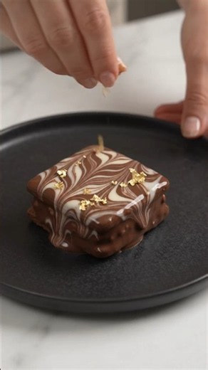 Making a Gourmet Marble Chocolate Ice Cream Sandwich