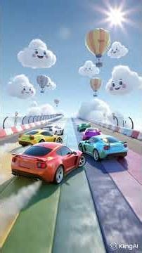 THREE TWO ONE (1 to 10 Countdown) - Fun Cartoon Cars Race | Ultimate Kids Energy Beat #kidsvideo