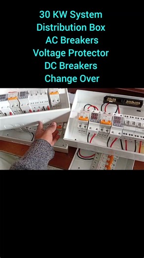 #Distribution Box# Breakers Install#AC Breakers# Voltage Protector#DC Breakers#Change Overs#👷🇵🇰