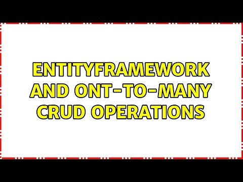 EntityFramework and ont-to-many CRUD operations