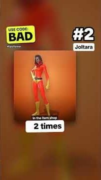 The Most Common Fortnite Skins This Year: #1 Was in the Item Shop 12 Times #shorts