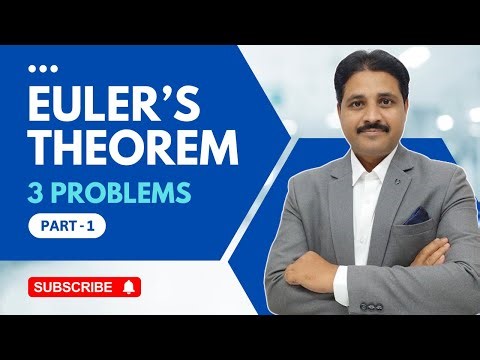 EULER'S THEOREM 3 SOLVED PROBLEMS (PART 1) IN PARTIAL DIFFERENTIATION @TIKLESACADEMY