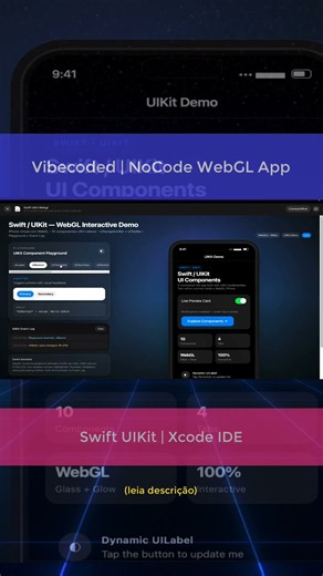 Vibecode + Meta AI: UI Estilo Swift + UIKit no Xcode! 🍎💻 | Testando Estilos de Interface 008