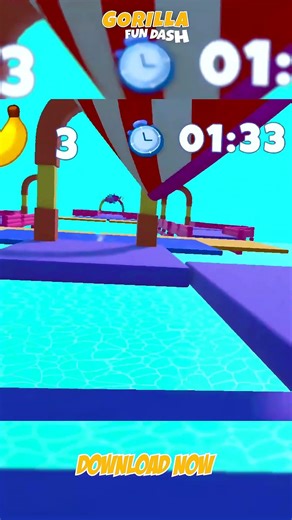 Insane Speed Run In Gorilla Runner Banana Dash 🦍💨| VR Endless Runner | Meta Quest #vrshorts #memes