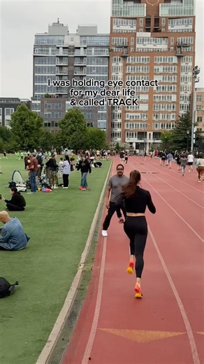 Busy track night 🥲 Now I am prepared for everything in a race. #running #sport #training