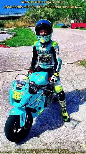 Look at this mini 46, little Valentino Rossi🥰#ValentinoRossi#Number46#MotoGP #tiktokgrowthchallenge