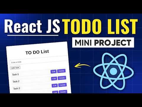 Build Advanced To Do App in React.js 🔥 | CRUD, Modal & Real Project for Beginners