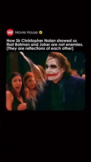 Christopher Nolan showed us that Batman and Joker are not Enemies