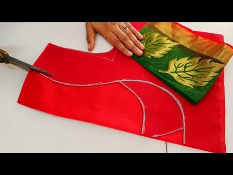 Paithani saree blouse back neck design || blouse || cutting and stitching back neck blouse design