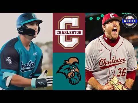 Charleston vs #6 Coastal Carolina (Great Game!) | 2026 College Baseball Highlights