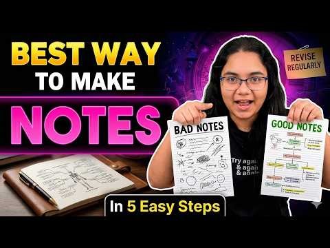 How to Make Notes Like a Topper Top 5 Tips | Best Note Making Tips for Students