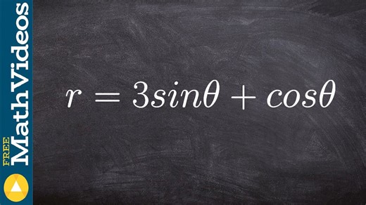 How to convert a polar equation to rectangular form of a circle