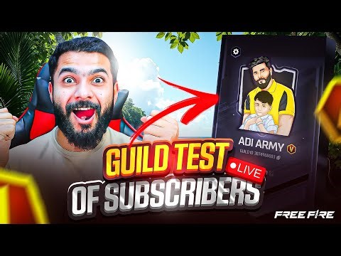 [LIVE] Guild Test of BR Rank Players 🥰 Finding Out the Real Esports Players