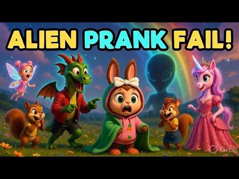 ALIEN PRANK GONE WRONG! 👽😂 | Tara & Friends Funny Cartoon | Kids Animation 🦄🌈