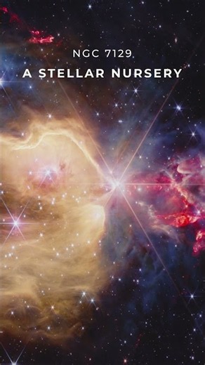 NGC 7129 Comes Into Focus with the James Webb Space Telescope #shorts