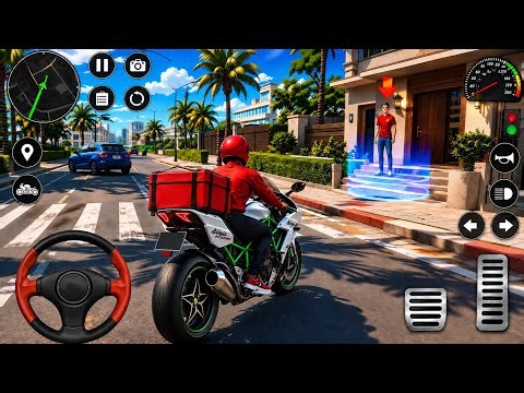Pizza Delivery Bike Challenge 🍕🏍️ | Fastest Food Delivery Game Gameplay | Can I Deliver Every Order?