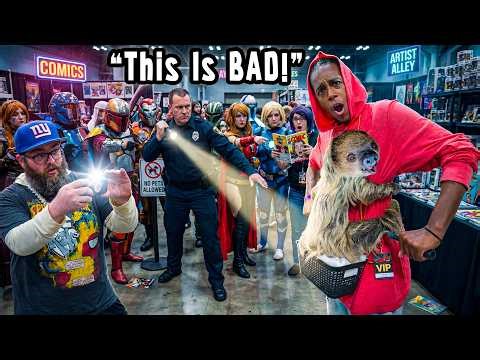 We Snuck a REAL Sloth to Comic Con… and THIS Happened!!