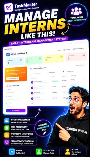 Manage Interns Like This 😳 | TaskMaster AI Showcase #shorts #webdevelopment #coding #techwithashwani