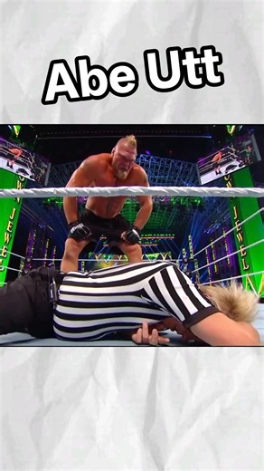 Brock Lesnar With Refere Moments 😲