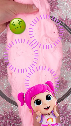 Keep Calm & SNOWBALL On! ⛄ Create Glitter Sparkle Snow Slime With Jill & Little Angel #kids #shorts