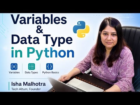 Python Variables & Data Types | beginner tutorial | python for data analyst 