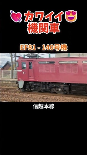 【単機】EF81①🥺 カッコいいのにどこか愛おしい、赤く輝くレトロ機関車