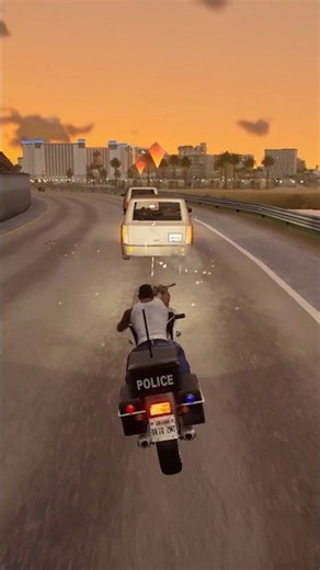 GTA San Andreas Epic Police Chase & Action Gameplay | Cop Bike Shooting #shorts #gta