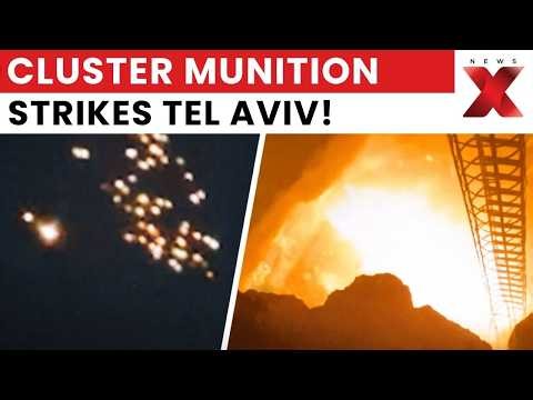 Shocking Footage: Cluster Munition Hits Car in Tel Aviv Amid Iran Missile Barrage | NewsX