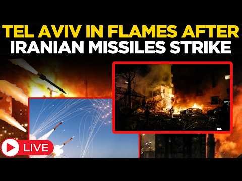 Iran Strikes Israel LIVE: Iran Launches Fresh Missile Strikes on Israel | Tel Aviv | Jerusalem Hit