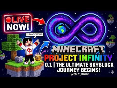 🔴 Minecraft Project Infinity 0.1 | The Ultimate Skyblock Journey Begins!