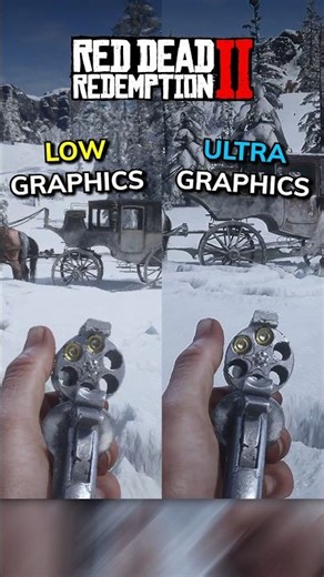 RDR2 Explosive Ammo | Low VS Ultra #rdr2 #shorts #gaming #graphics #reddeadredemption2