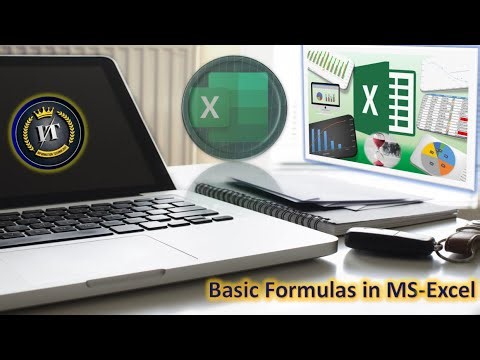 MS Excel Basic Formulas | SUM, AVERAGE, COUNT, MIN, MAX & Percentage