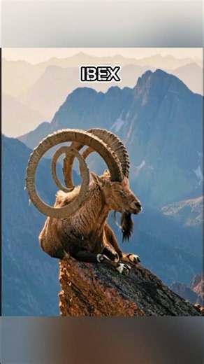 Ibex Animal Moutain Spirit mountain 💀🏔️ #goat #shorts