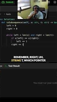Is Subsequence - LeetCode 392 Two Pointer Solution Explained #lindorcodes #leetcode