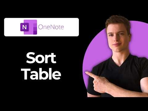 How To Sort Table Data Alphabetically In Onenote (Step-By-Step)