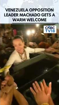 WATCH: Opposition Leader Machado Greets Supporters After Returning To Venezuela | N18G
