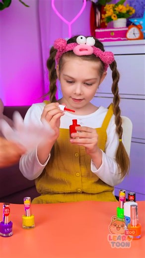 🎈 Wow! Nail Practice Toy Is So Cute 💖 Fun Salon Play! #DIY #Kids #Shorts