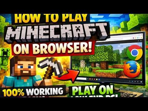 How To Play Minecraft On Browser | 100% Working Trick | Play Minecraft On Low End PC |