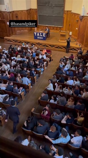 Hasan Piker thinks America deserved 9/11 and celebrated the rapes and murder of kids on October 7. Fresh off his trip to Cuba with CCP-funded Code Pink, Piker is at @yale to further radicalize students and spread antisemitic hatred. Conservatives get run off campus just for showing up and schools do nothing—why do antisemites like Piker get such a warm welcome?  The rot at these schools goes to the core.