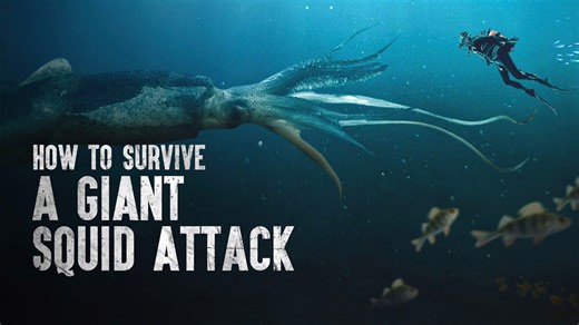 Surviving an attack by a giant squid