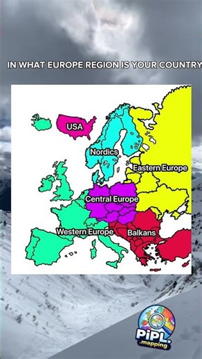 Which region are you from? #map #mapping #shorts #europe #fyp #funny